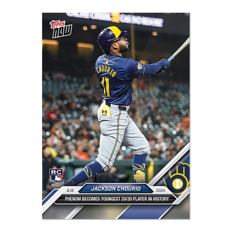 Jackson Chourio - 2024 MLB TOPPS NOW® Card 687