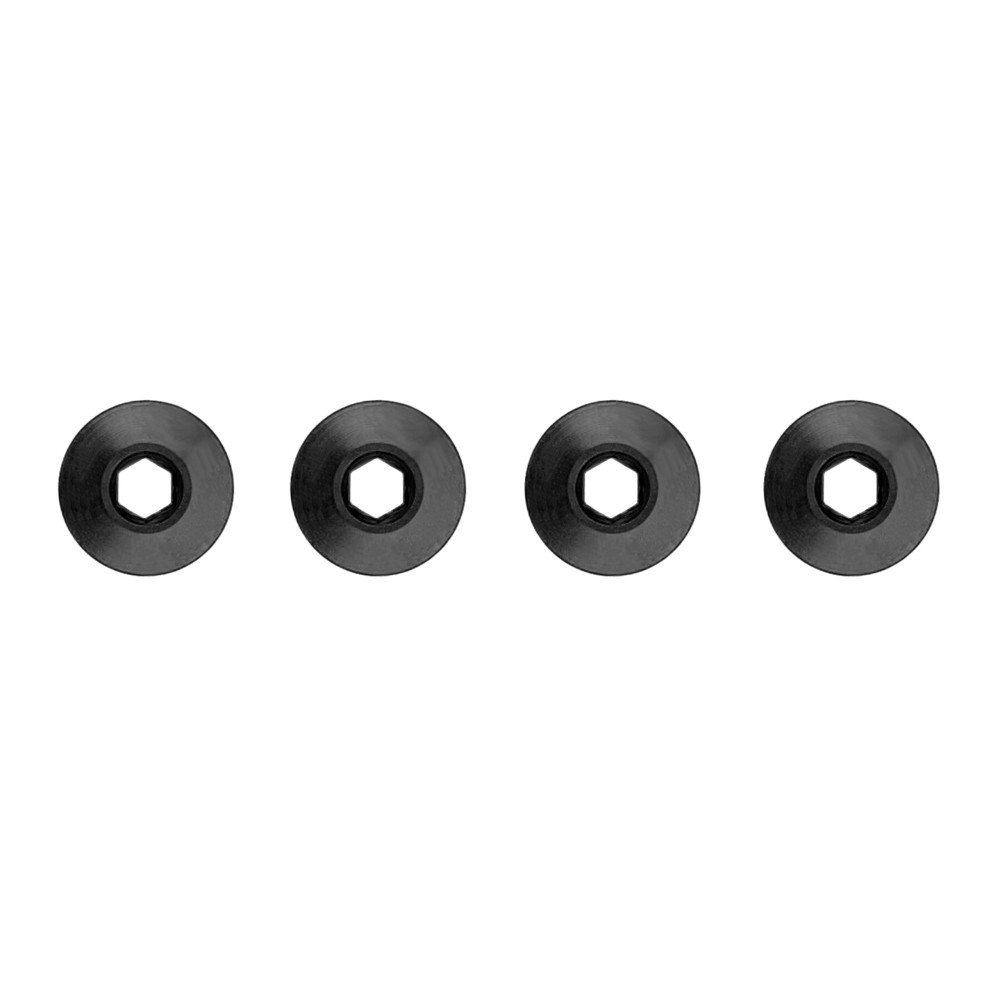 Alugear Chainring Bolt Kit - 4x BCD (Shimano GRX) | M8 x 9mm - black