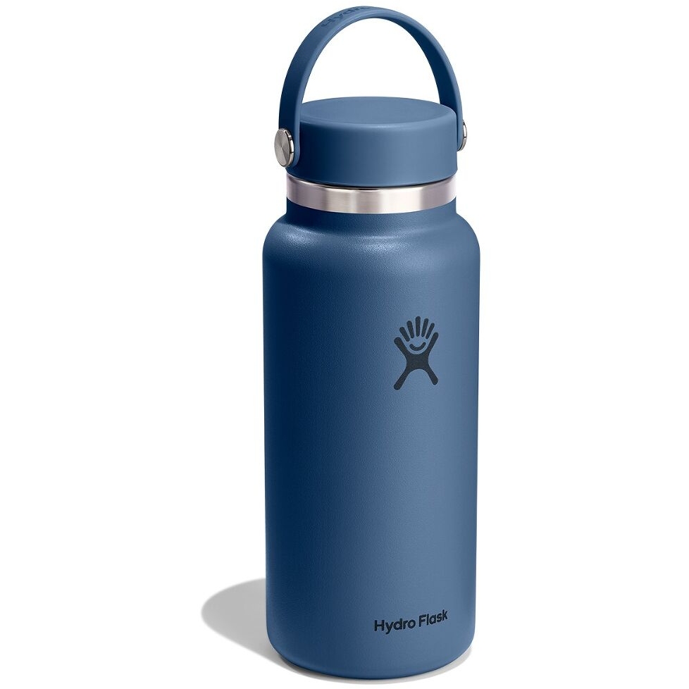 Hydro Flask 32oz Wide Mouth Insulated Bottle + Flex Cap - 946ml - Harbor Blue