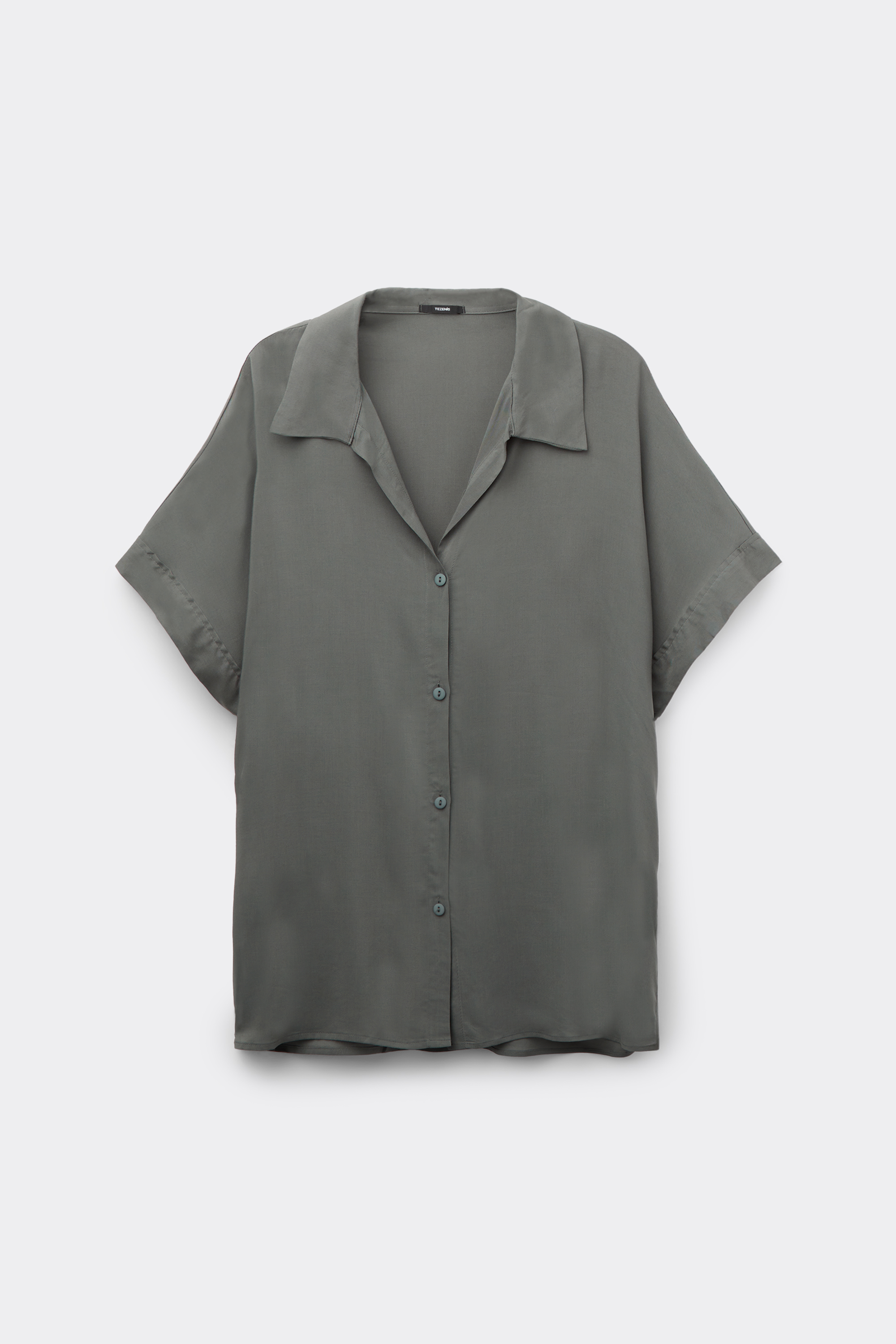 Short-Sleeved Viscose Shirt