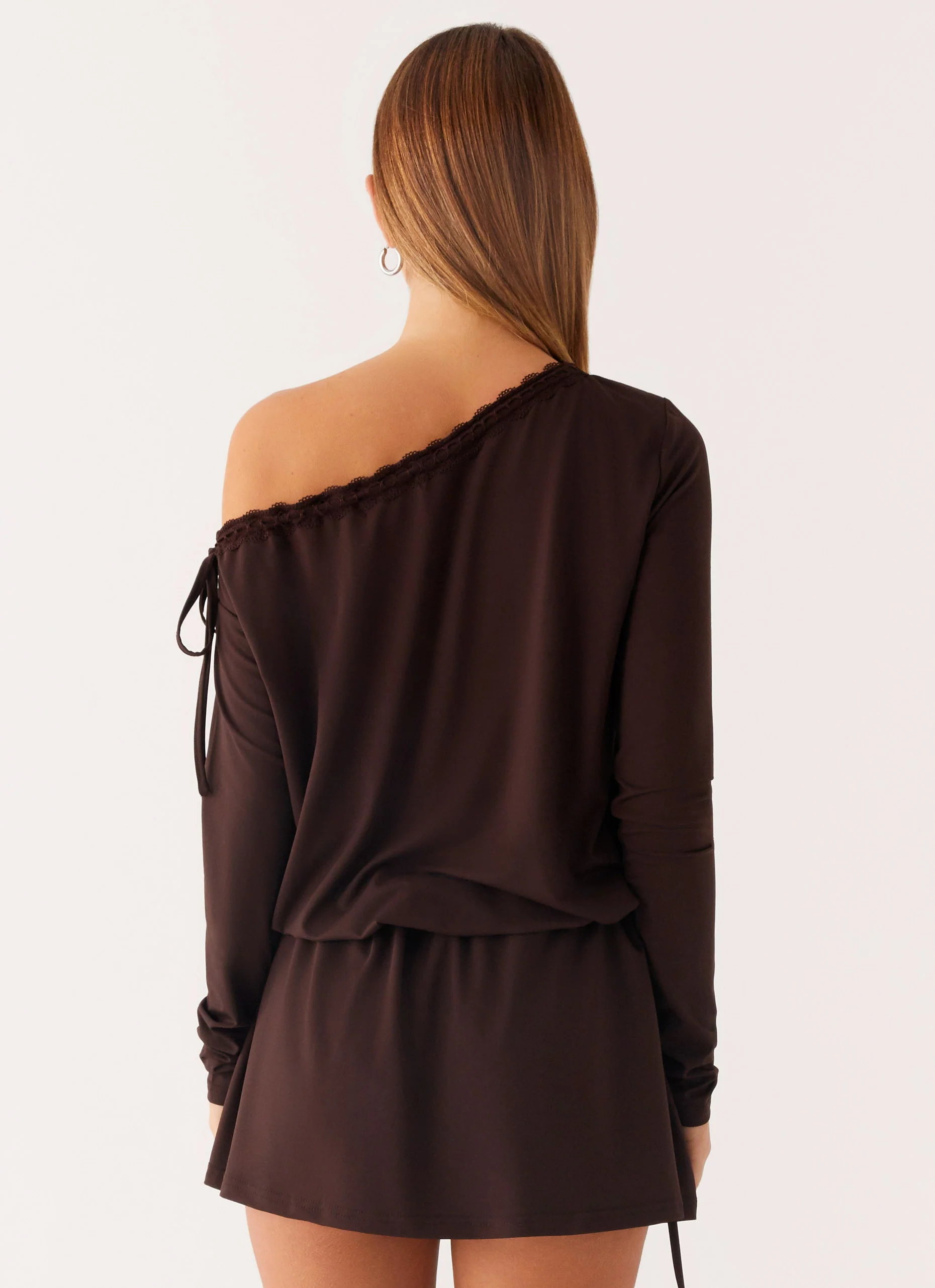 Zinnia Mini Dress - Chocolate