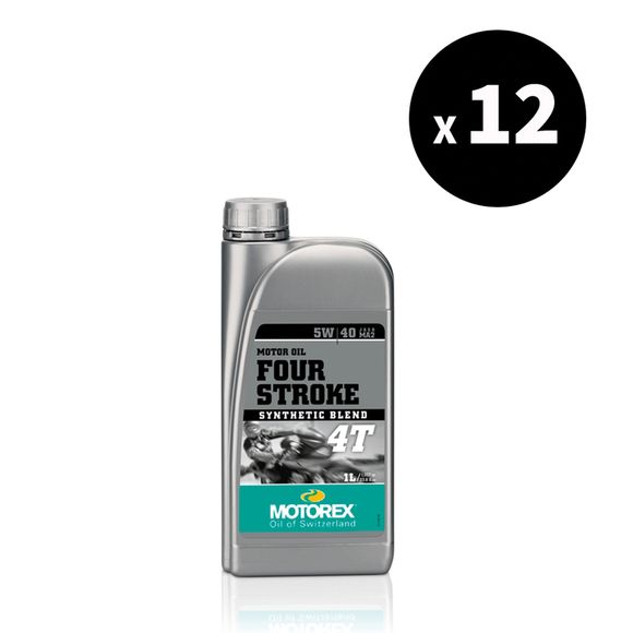 Huile moteur Motorex Four Stroke - 5W40 12x1L UniverselRef : MX00133A / 3032288