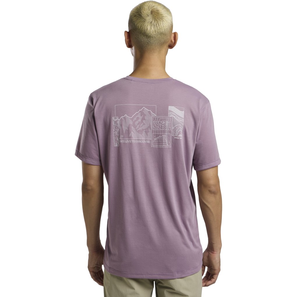 Jack Wolfskin Vonnan Graphic T-Shirt Men - EXPLORE wild blossom