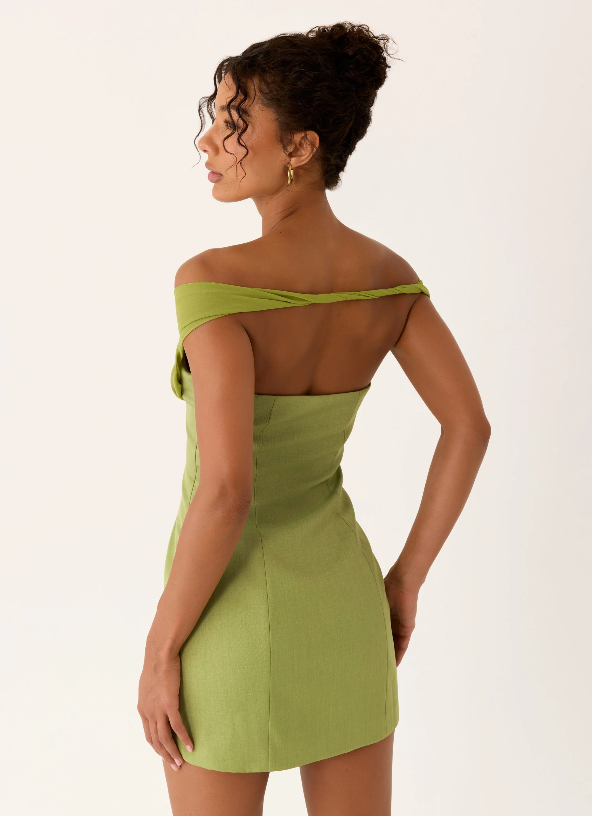 Caterina Mini Dress - Fern Green