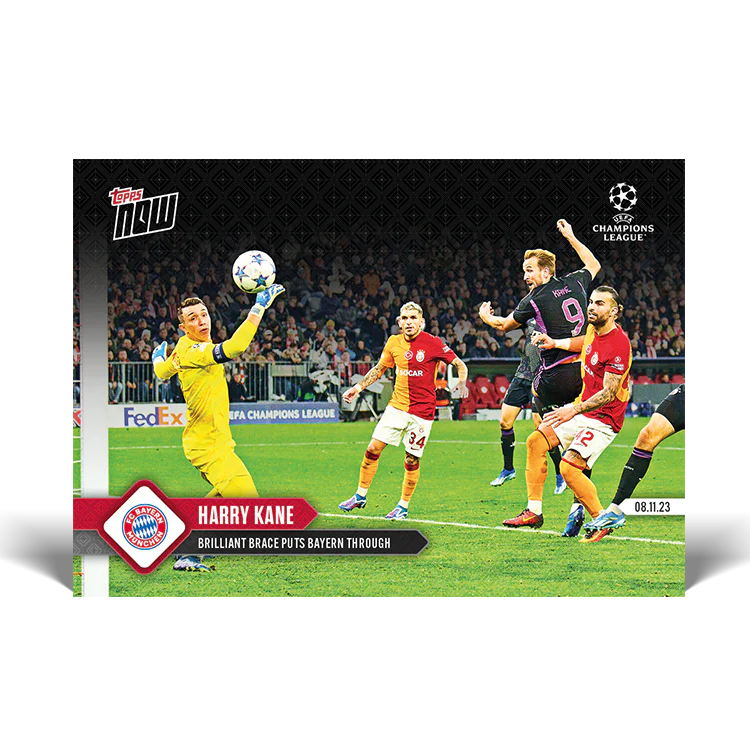 Topps UK - Harry Kane - Brilliant Brace puts Bayern through - UCL TOPPS NOW® Card #62