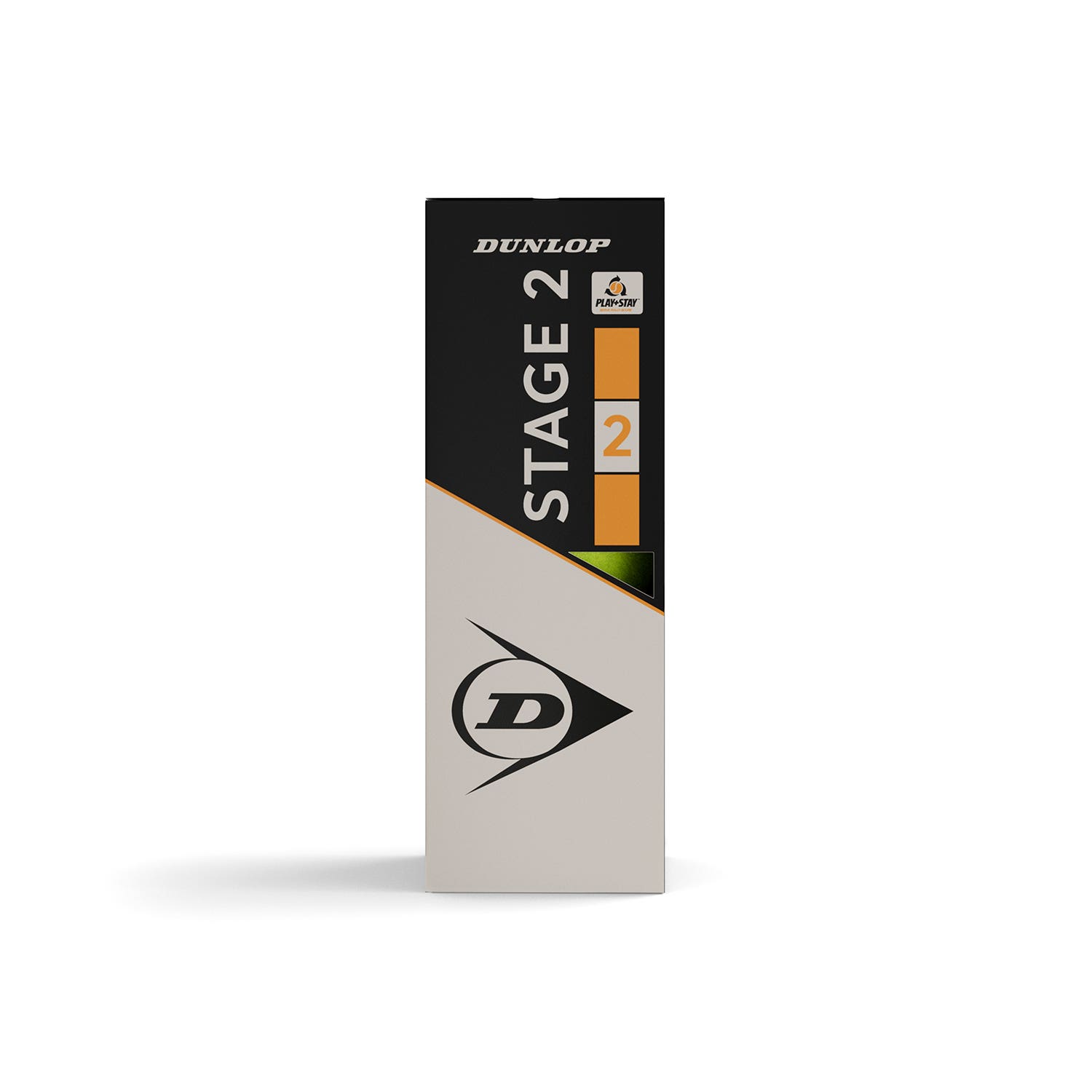 CAN OF 3 DUNLOP STAGE 2 ORANGE BALLS