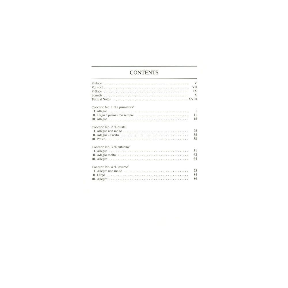 Edition Eulenburg Vivaldi Die vier Jahreszeiten – Thomann Ireland