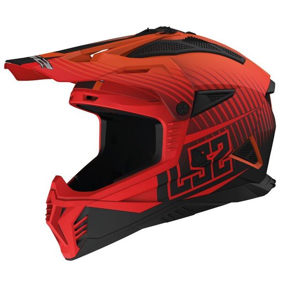 LS2 MX708 FAST II DUCK 2025 cross helmet - Orange / RedRef: LS0906