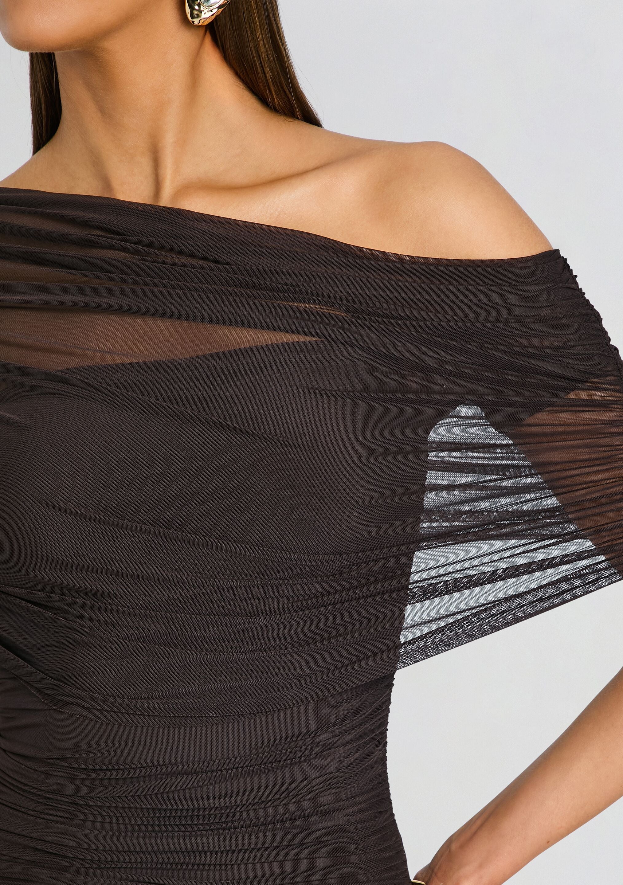 Nyssa Mesh Midi Dress