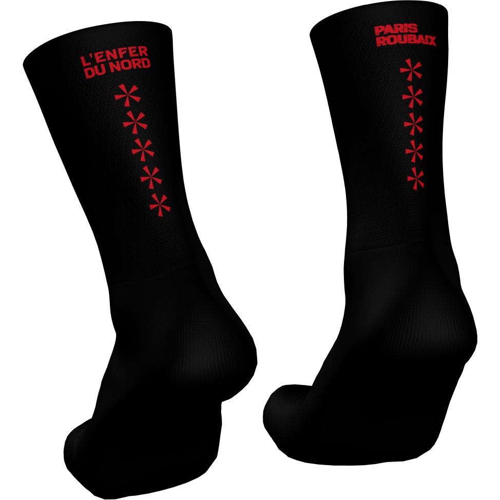 Santini Paris-Roubaix Socks RE652HPPAVES - black NE