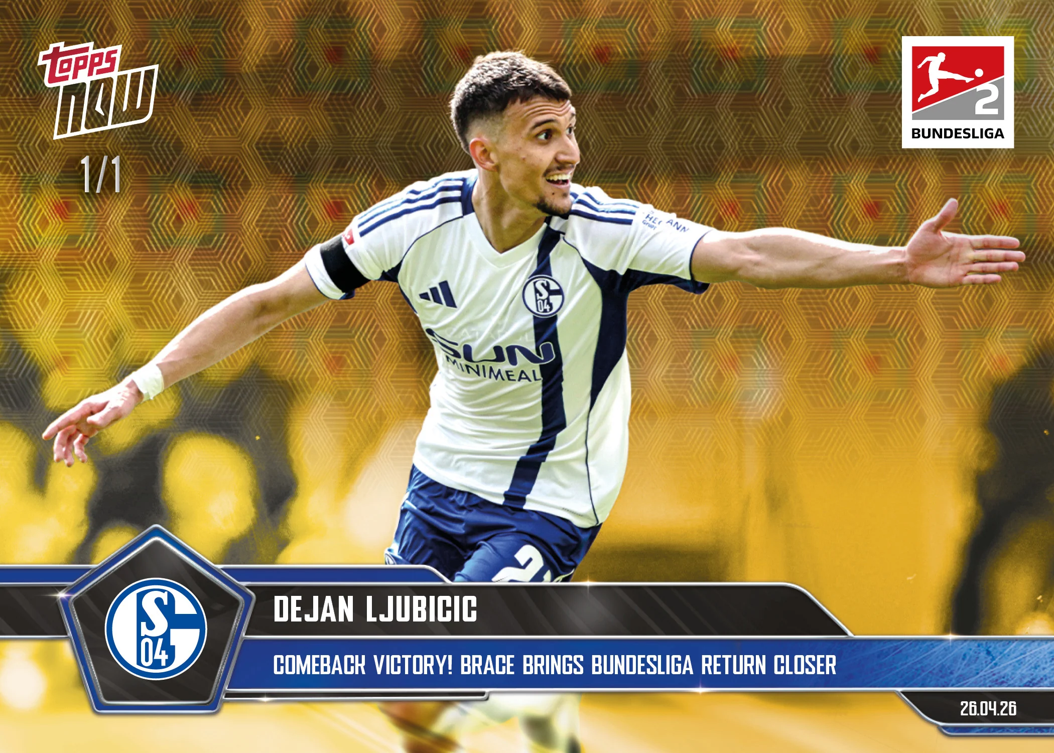 Dejan Ljubicic - 2025-26 Bundesliga Topps NOW® - Card 182 - PR: 463