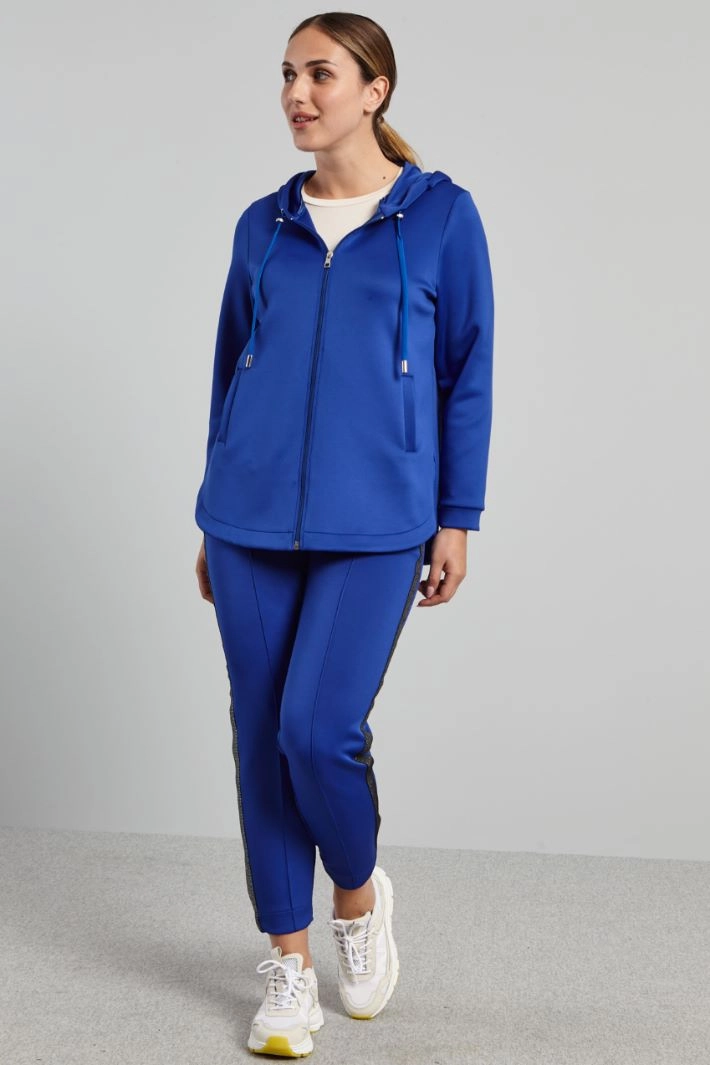 Joggers with contrasting bands - BLUETTE SILVER