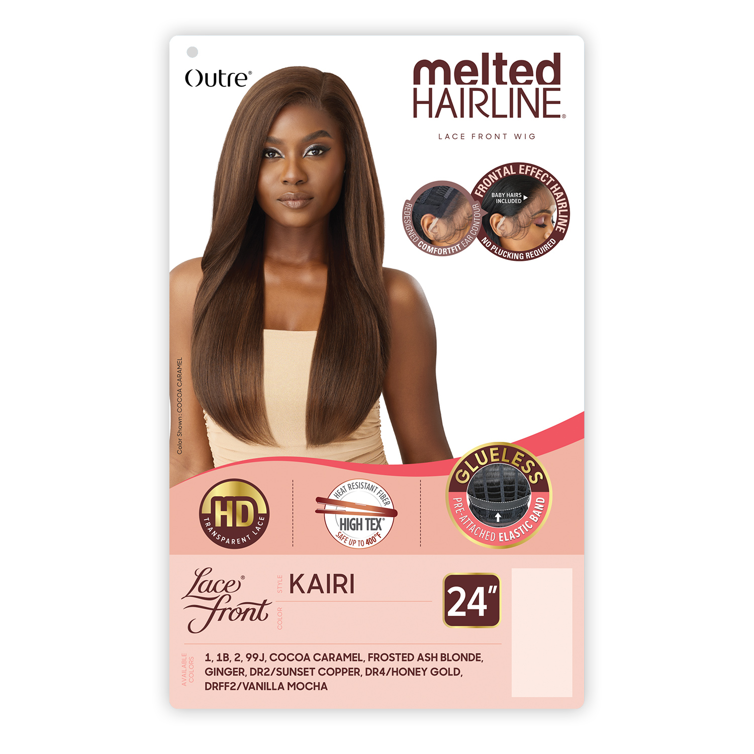 Outre HD Lace Front Wig Melted Hairline Glueless Kairi
