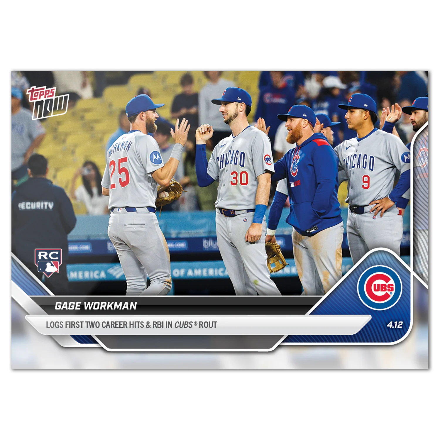 Gage Workman - 2025 MLB Topps NOW® - Card 66