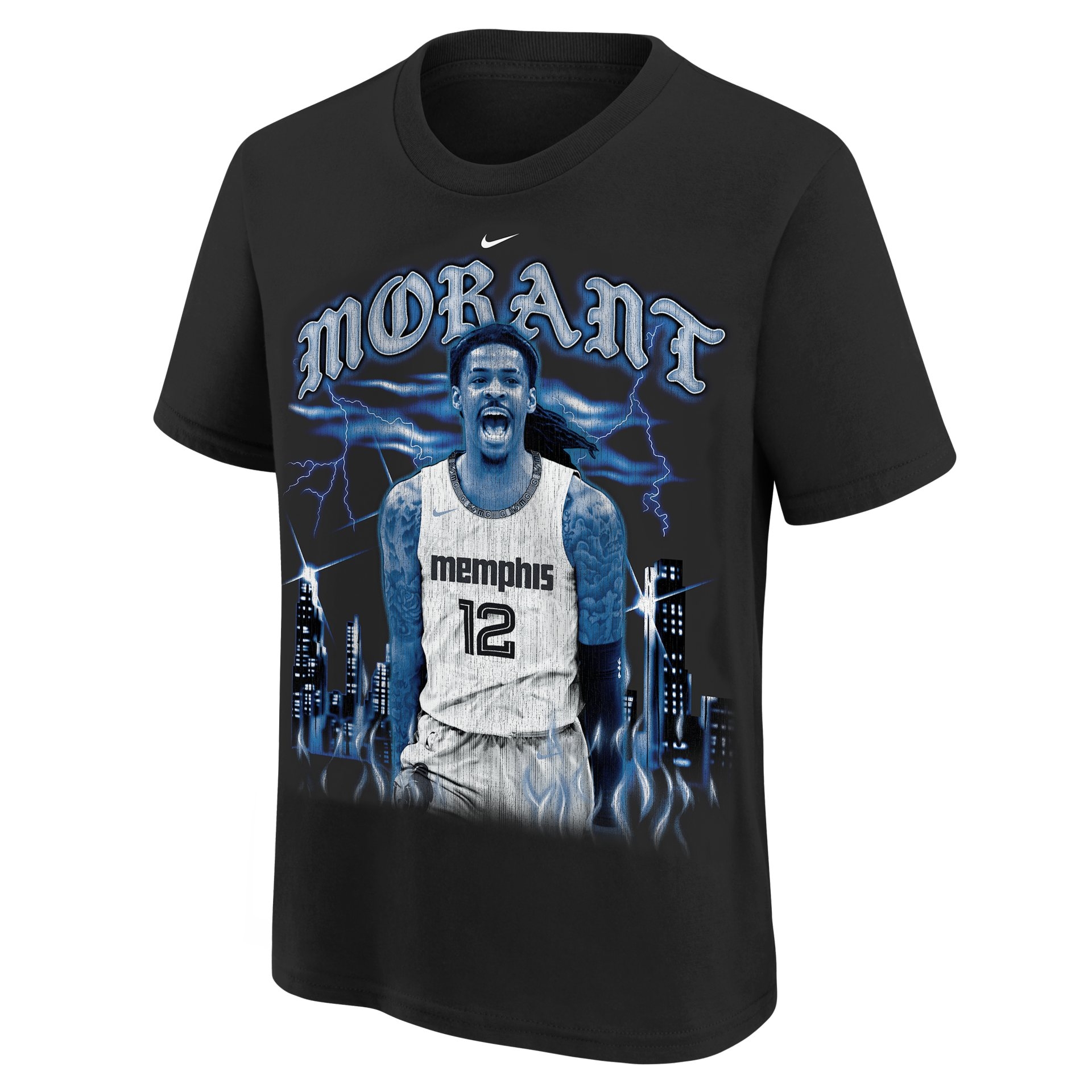 Ja Morant Memphis Grizzlies NBA City Edition T-Shirt Black (YOUTH)