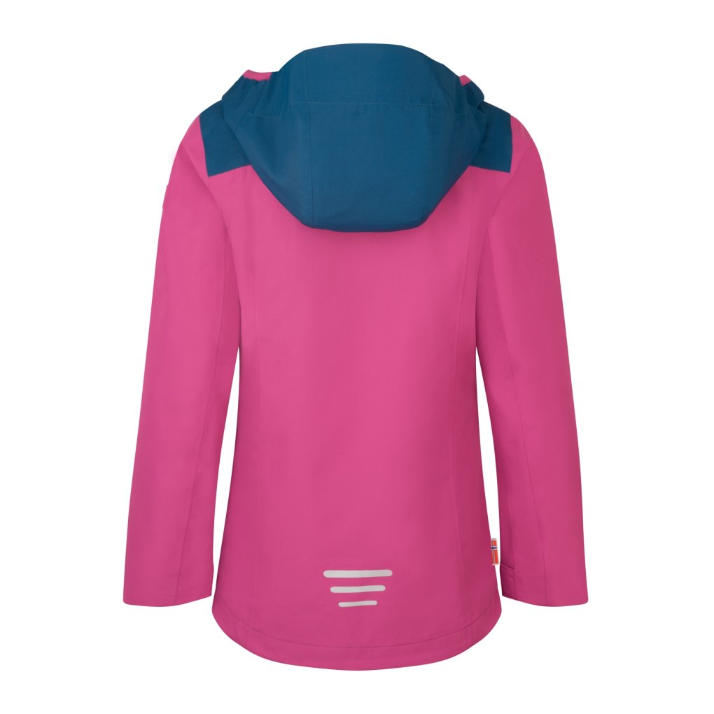 Trollkids Bergen Jacket Girls - Bright Berry/Madeira Blue/Dark Turquoise