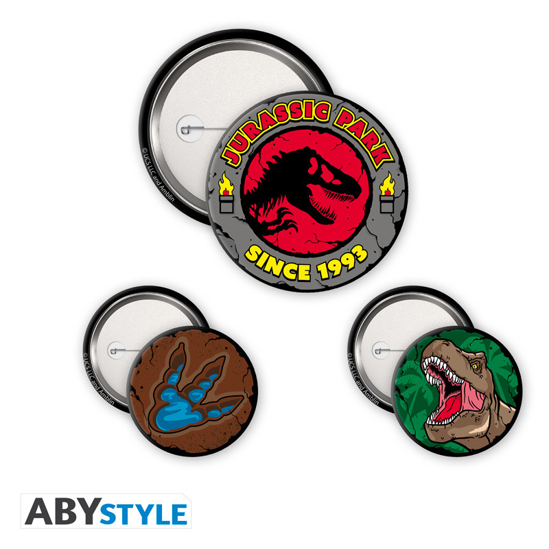 JURASSIC PARK Badge Pack Logo T-Rex