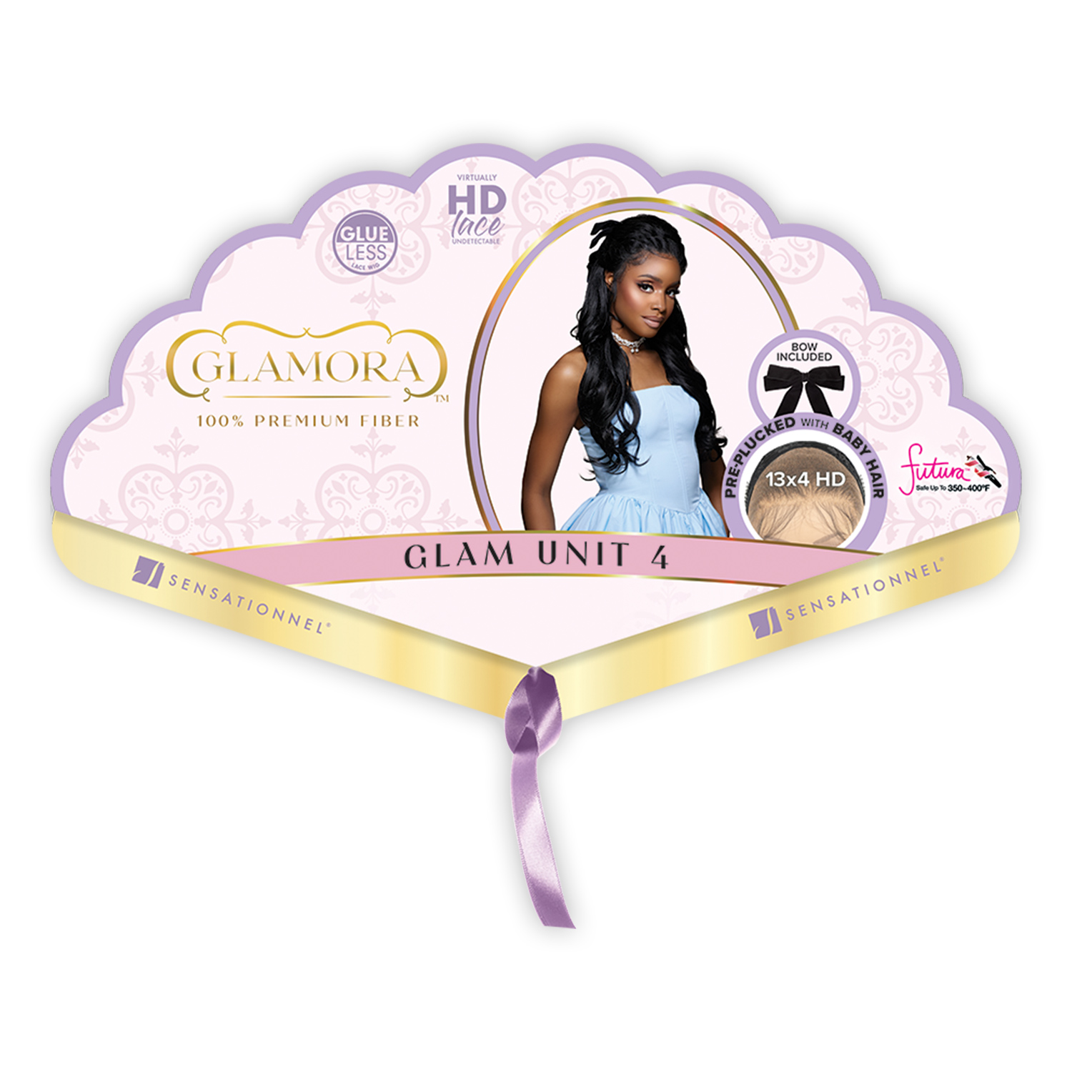 Sensationnel HD Lace Front Wig Glamora Glueless 13X4 Glam Unit 4