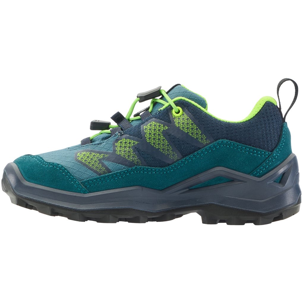 LOWA Maddox Pro GTX Lo Shoes Junior - petrol/lime (Size 28-35)