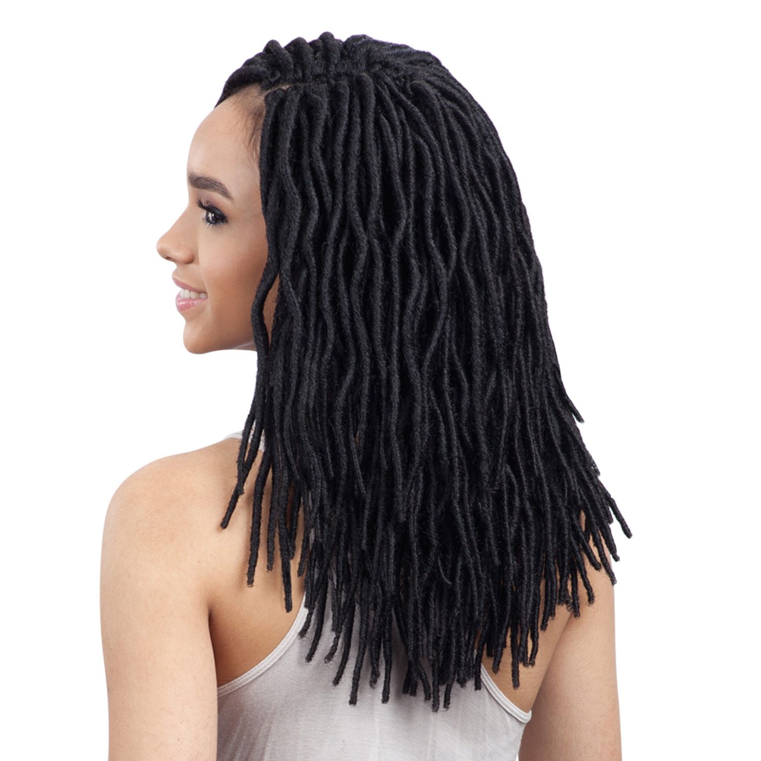FreeTress Synthetic Hair Crochet Braids 2X Soft Faux Loc Wavy 12