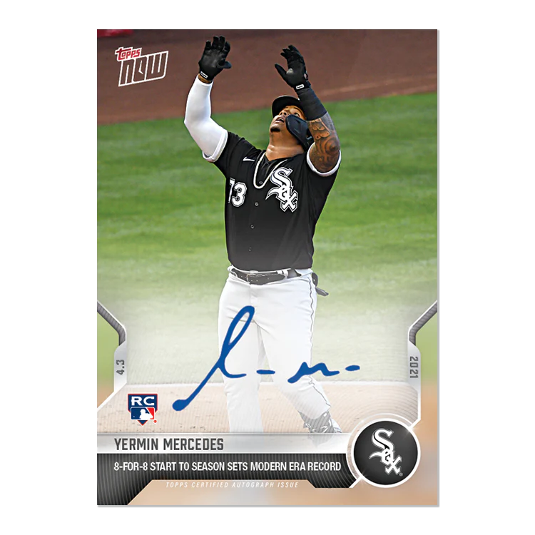 On-Card Auto # to 99 - Yermin Mercedes - 2021 MLB TOPPS NOW® Card 21A