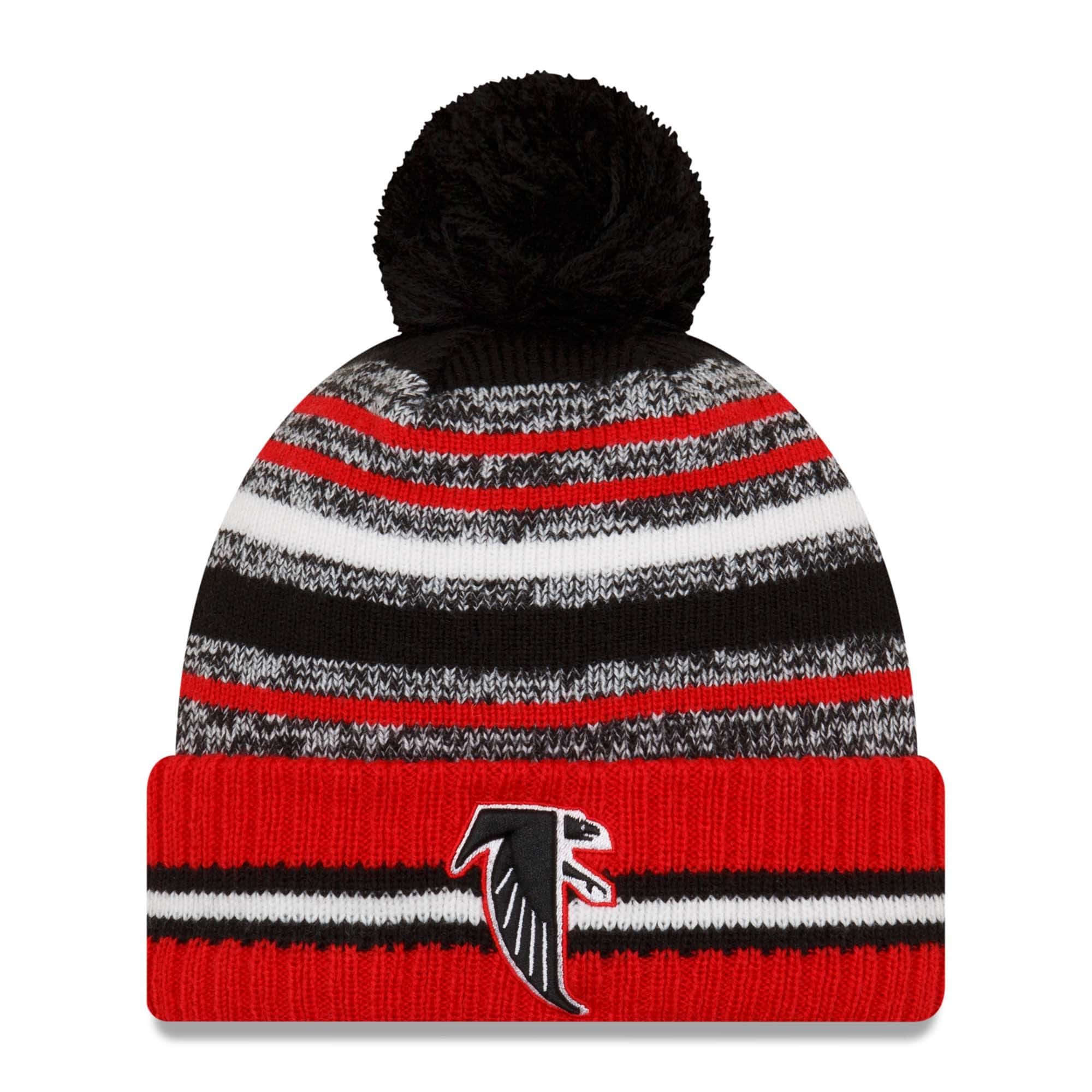 Atlanta Falcons Throwback 2021 NFL Sideline New Era Sport Knit Hat