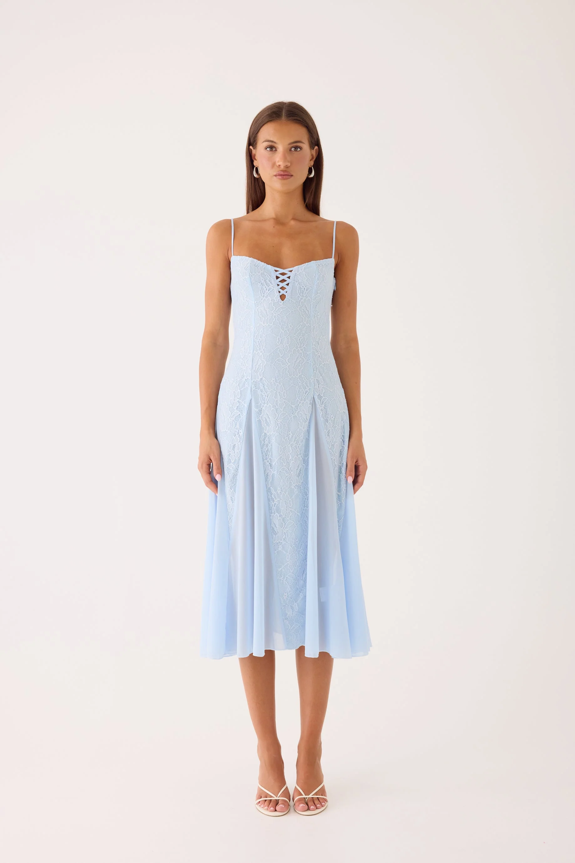 Erynda Midi Dress - Blue