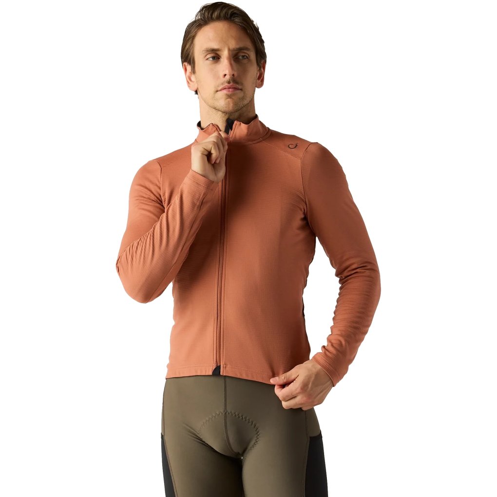 Velocio Luxe Thermal Long Sleeve Jersey Men - Copper Brown
