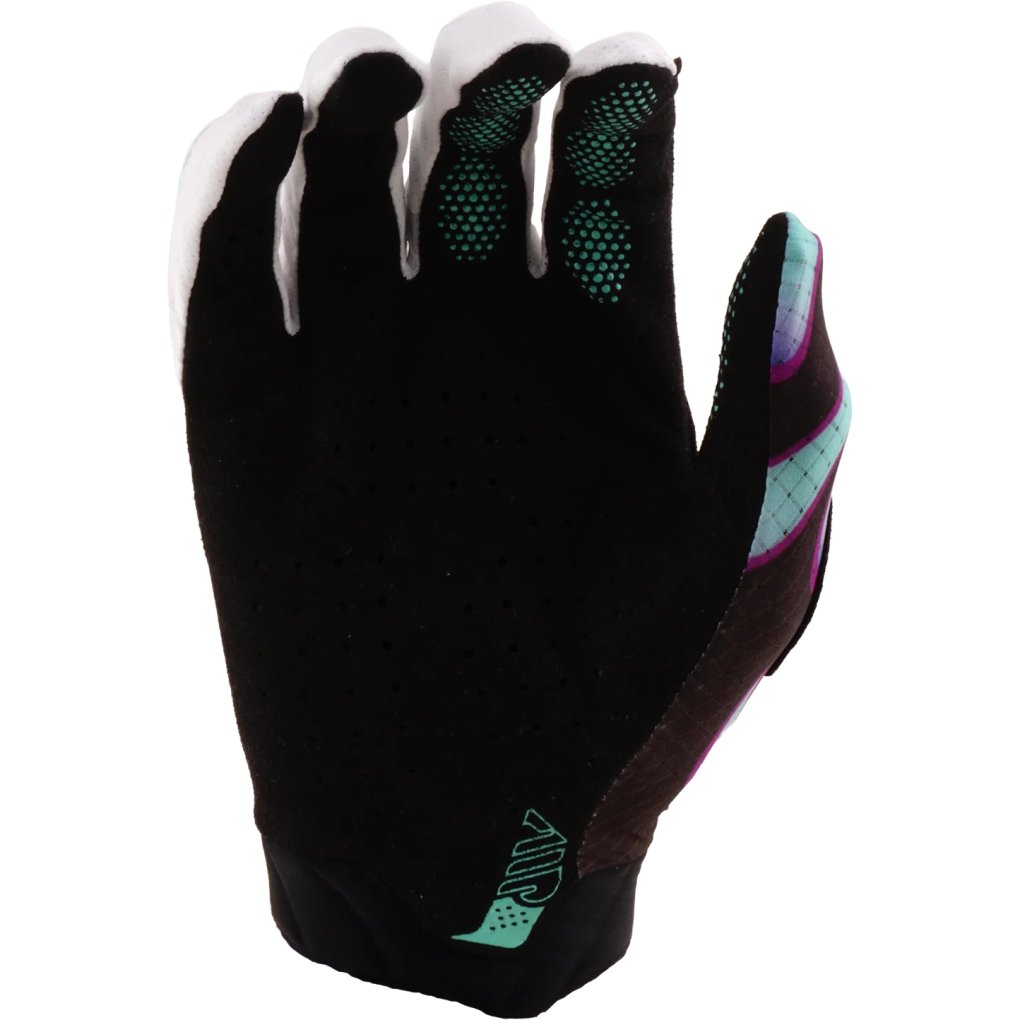 Troy Lee Designs Air Gloves - Overspray Black/Real Teal
