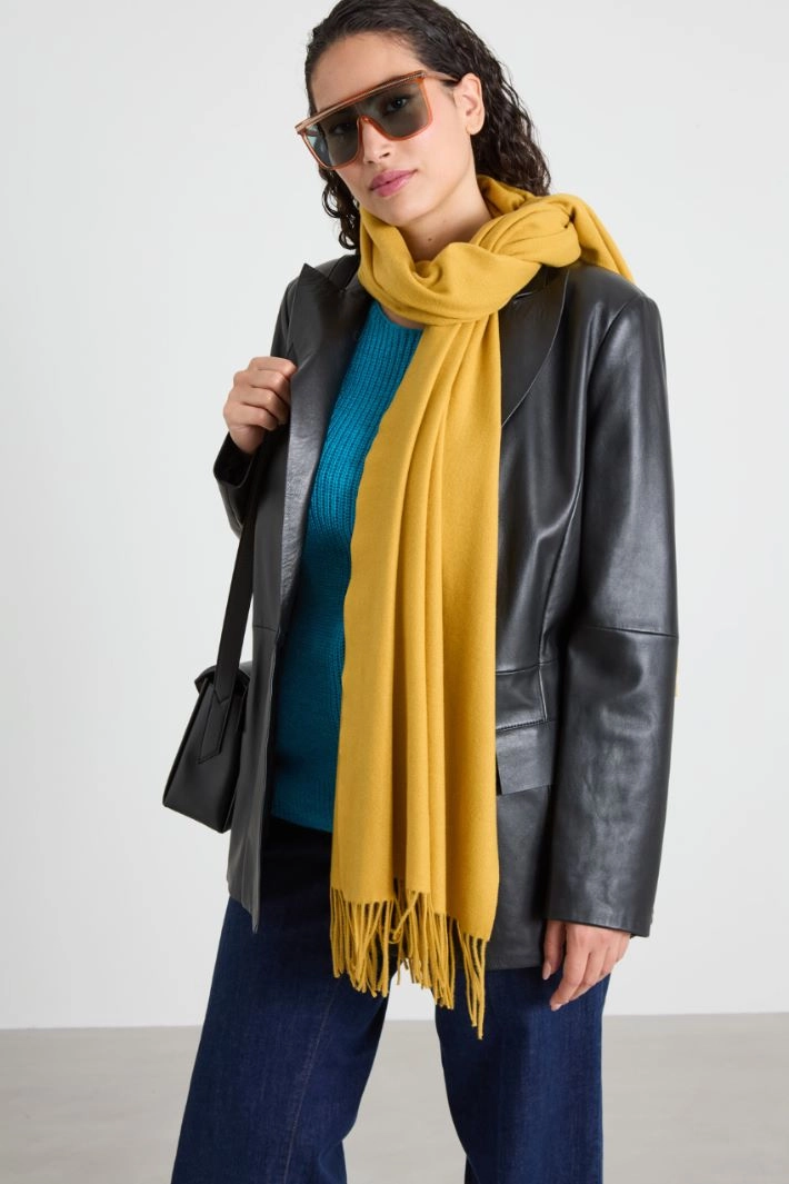 Light cloth scarf - OCHRE
