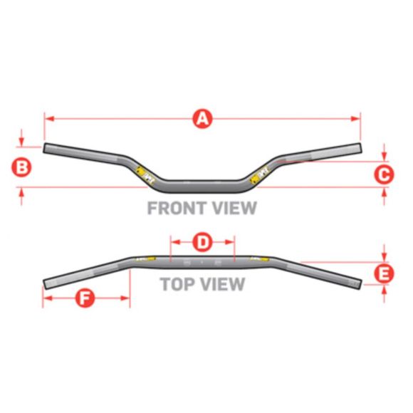 Guidon Pro Taper SE Ø22 Universel - NoirRef : PTR0167 / 025245