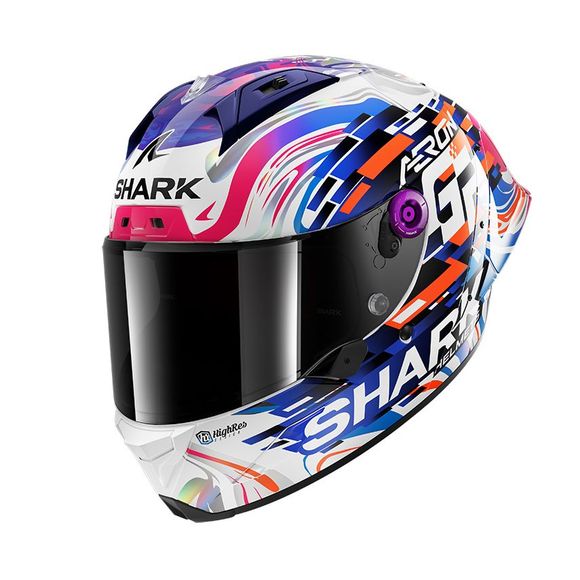 Full headset Shark Aeron- GP Replica Zarco GP from France - Carbon / BlueRef: SH1727