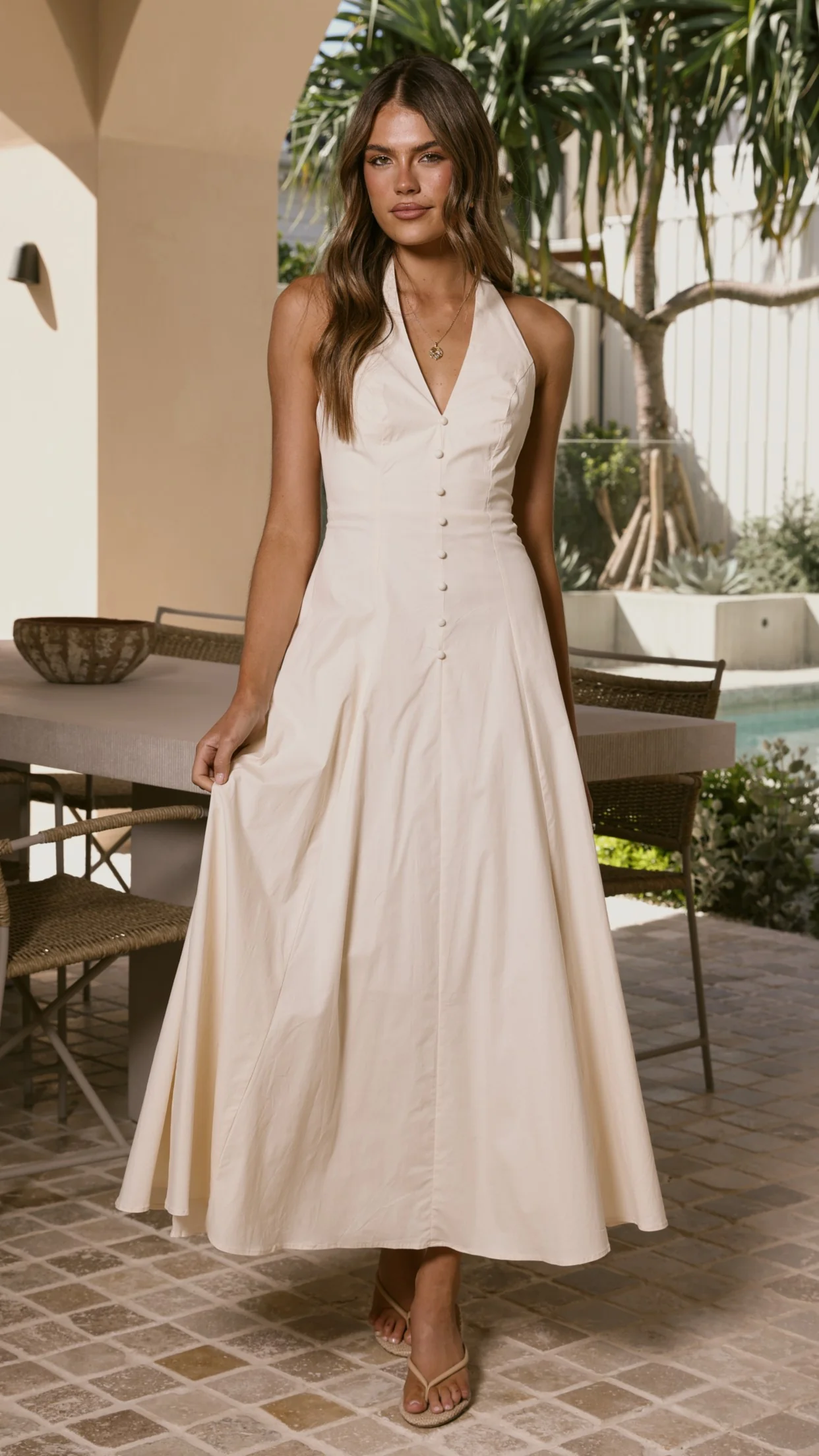 Kaia Maxi Dress - Vanilla