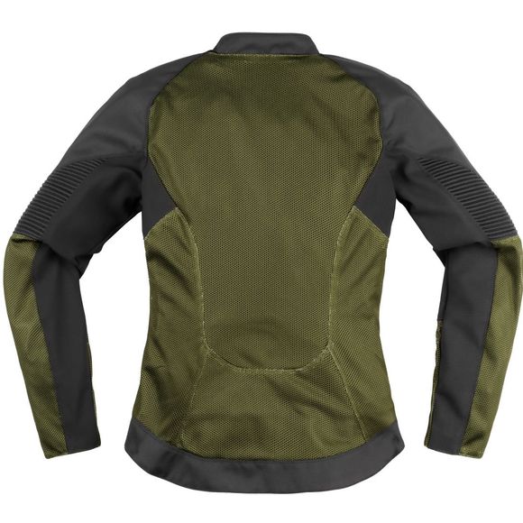 Icon Overlord3 Mesh Women Motorcycle Jacket - GreenRef: IC0877