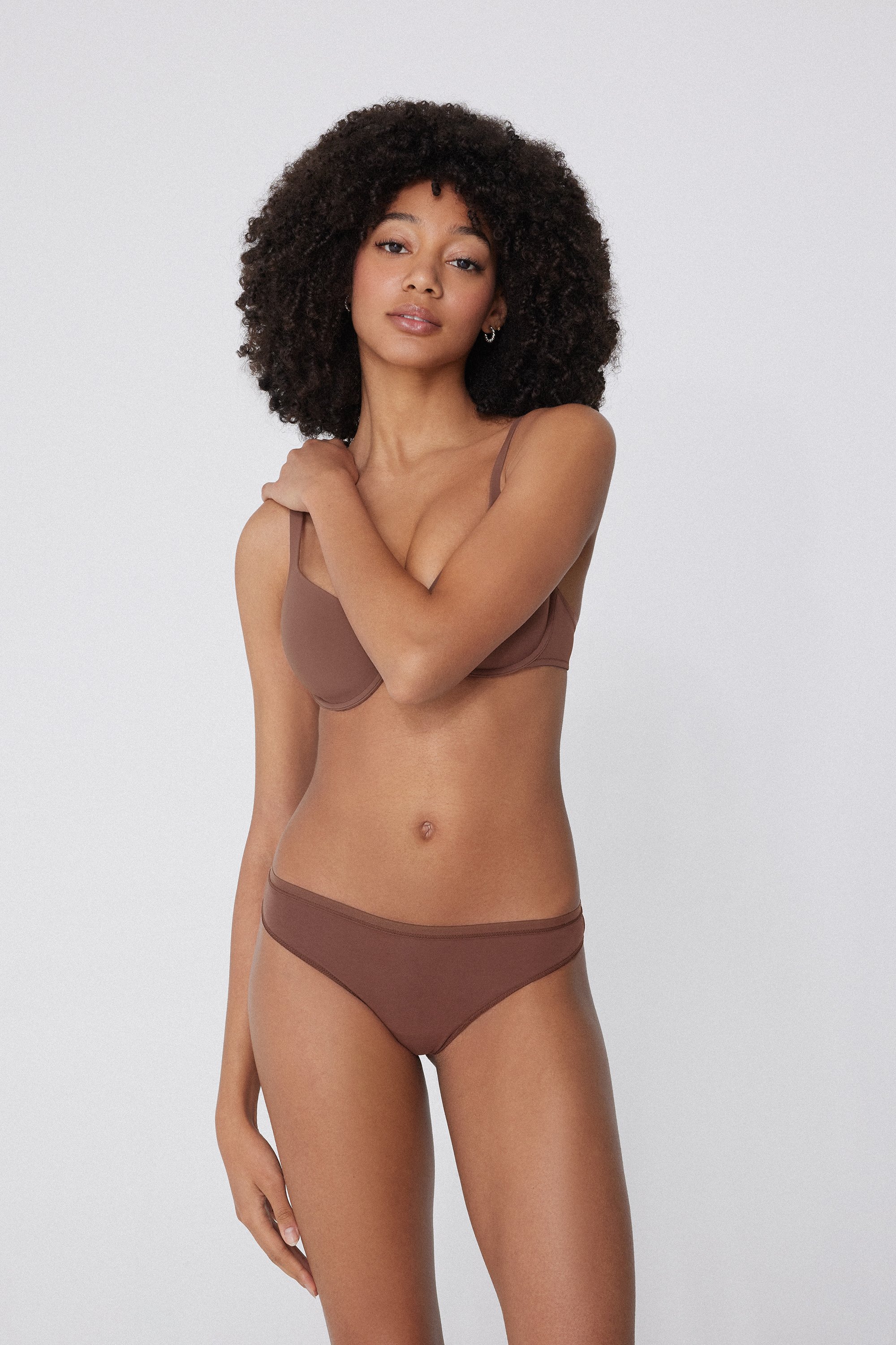 Plain Colour Cotton Brazilian Briefs