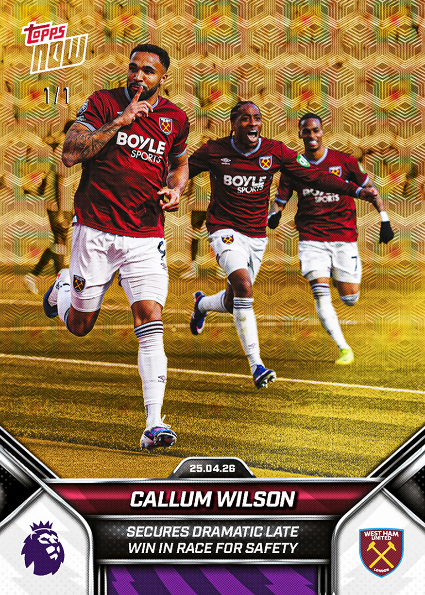 Callum Wilson - 2025-26 Premier League Topps NOW® - Card 181 - PR: 241