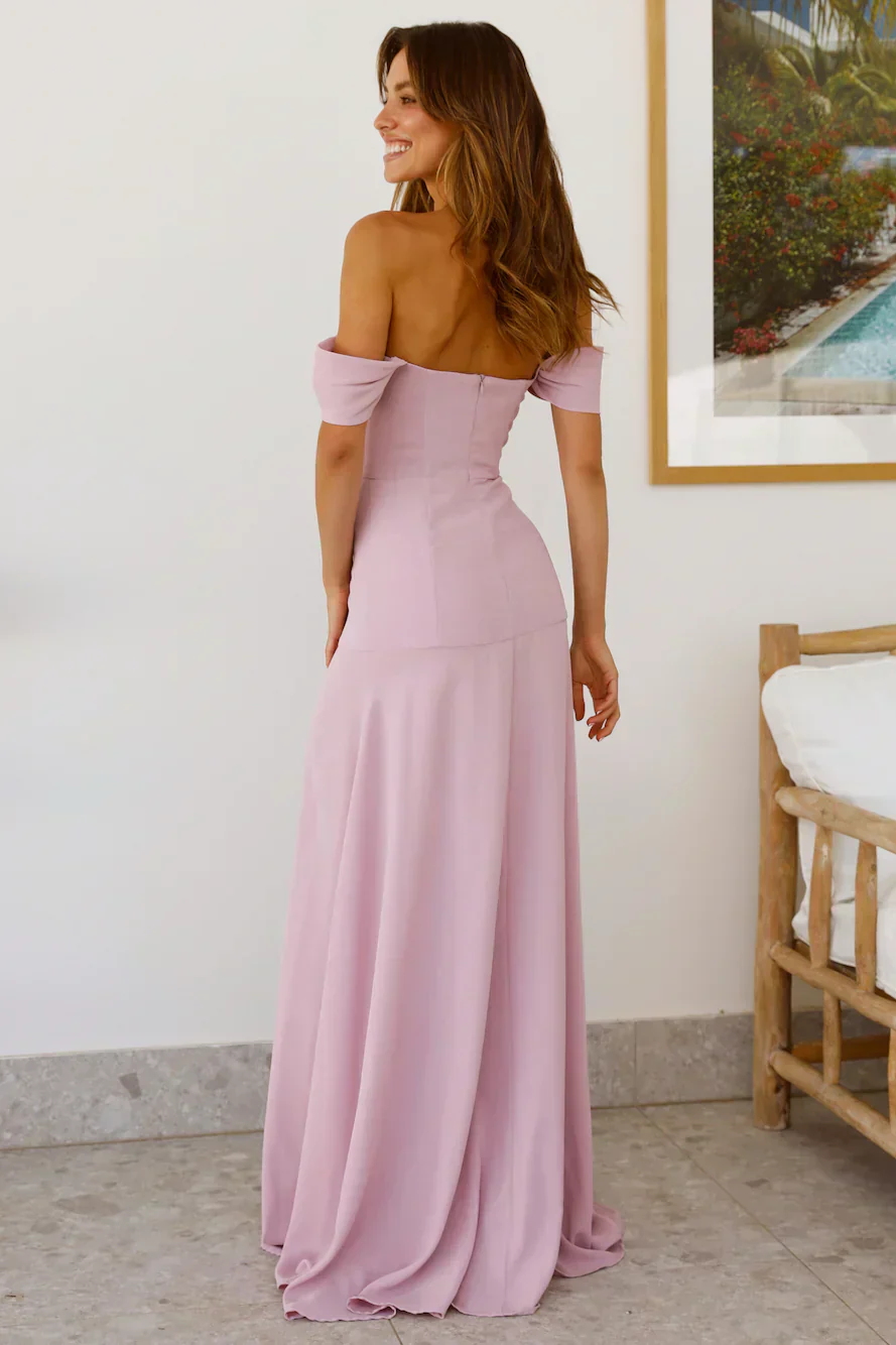 Blushing Cinderella Maxi Dress