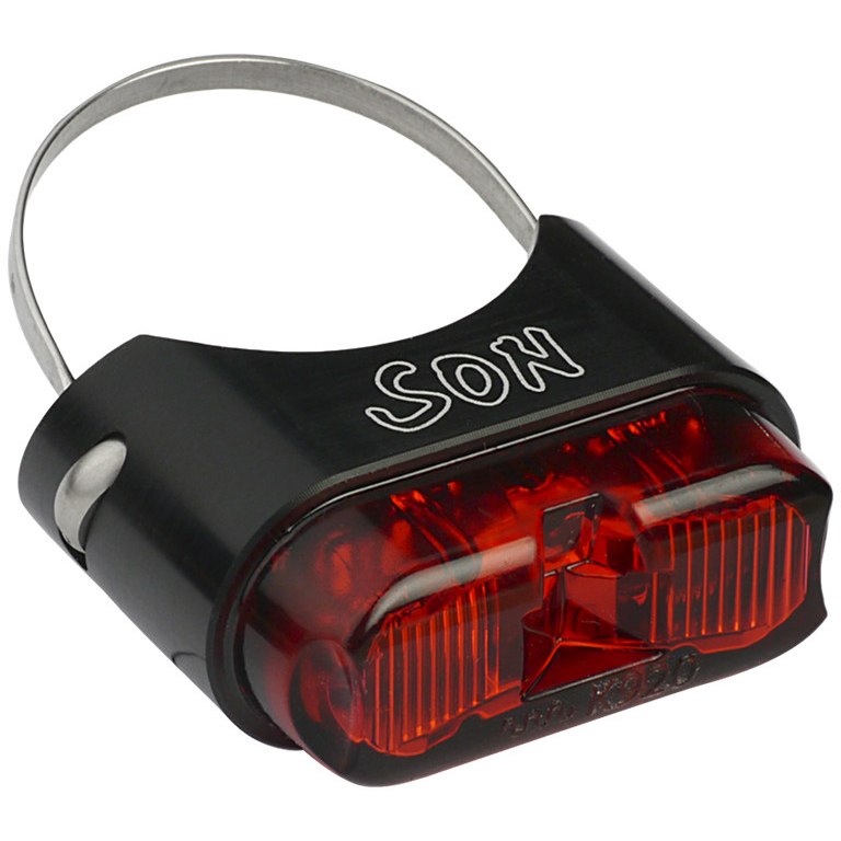 SON Rear Light for Seatposts - black