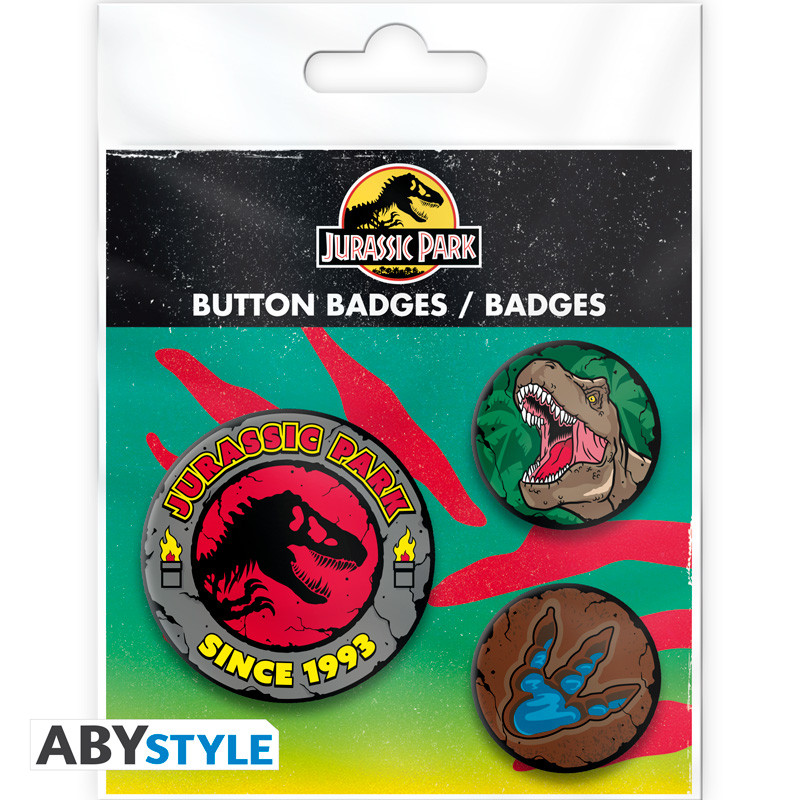 JURASSIC PARK Badge Pack Logo T-Rex