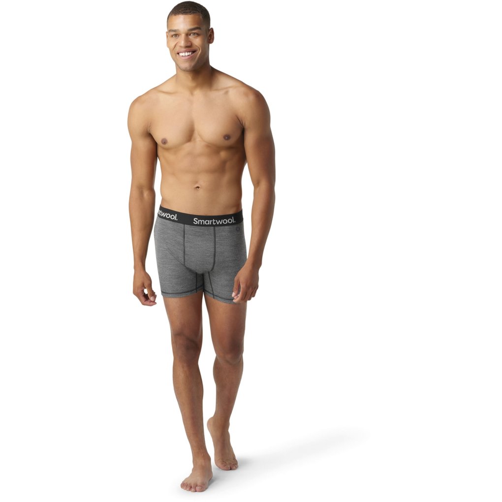 SmartWool Boxer Brief Boxed Men - 084 medium gray heather