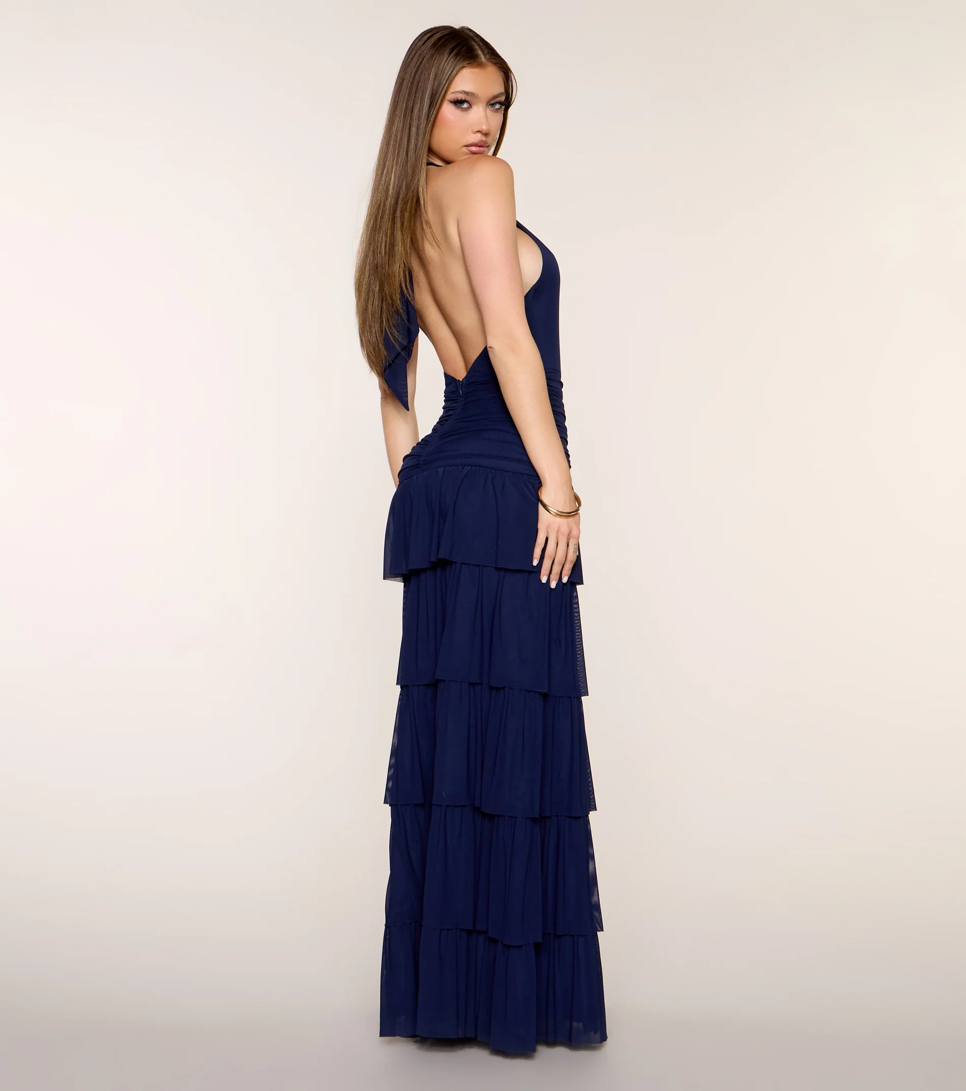 Airy Chic Open Back Maxi Dress