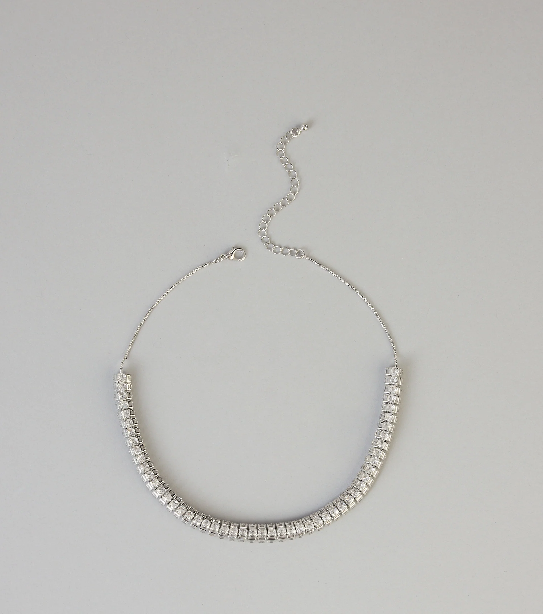 Twice The Shine Rhinestone Choker