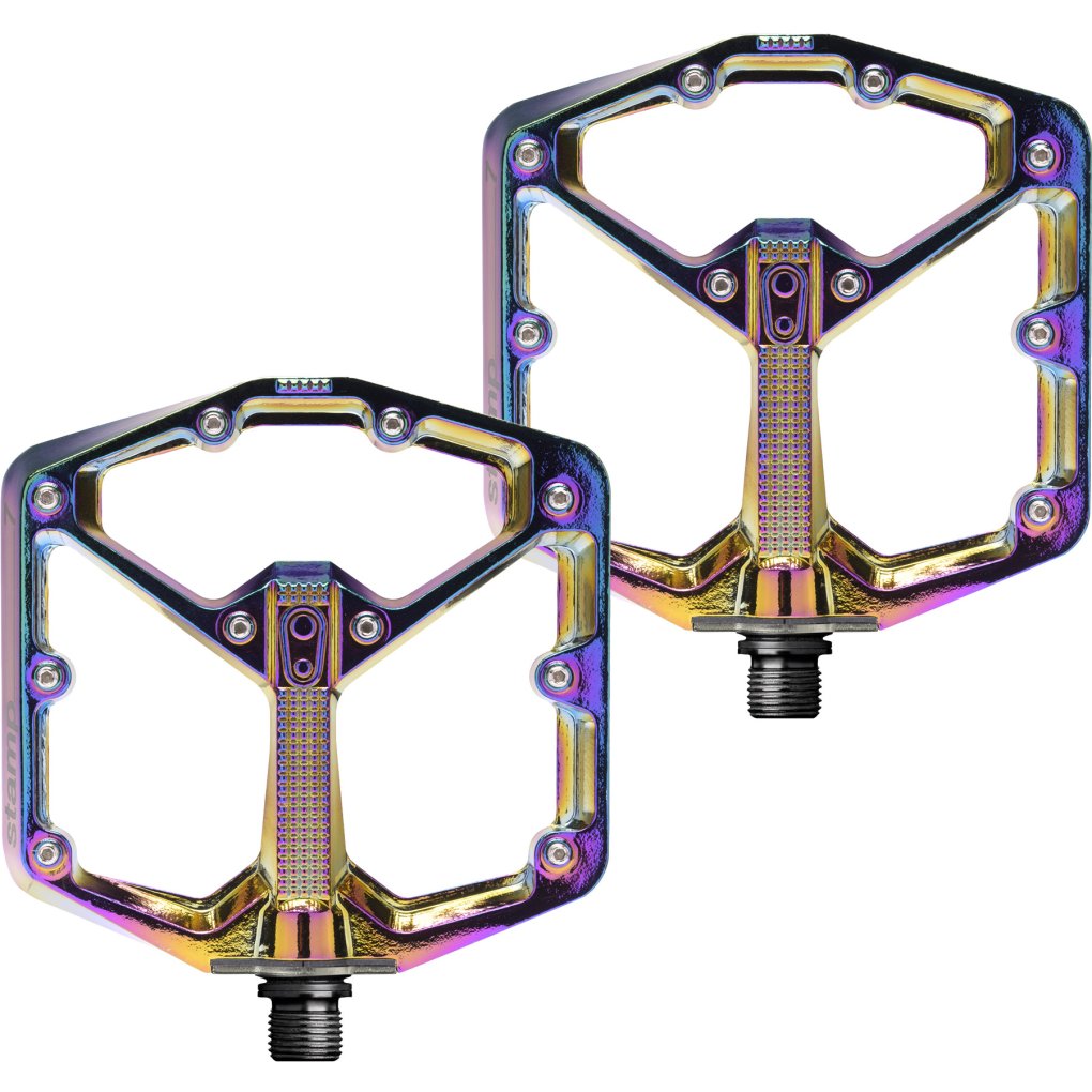Crankbrothers Stamp 7 Large Flat Pedals - Limited Edition - oil slick