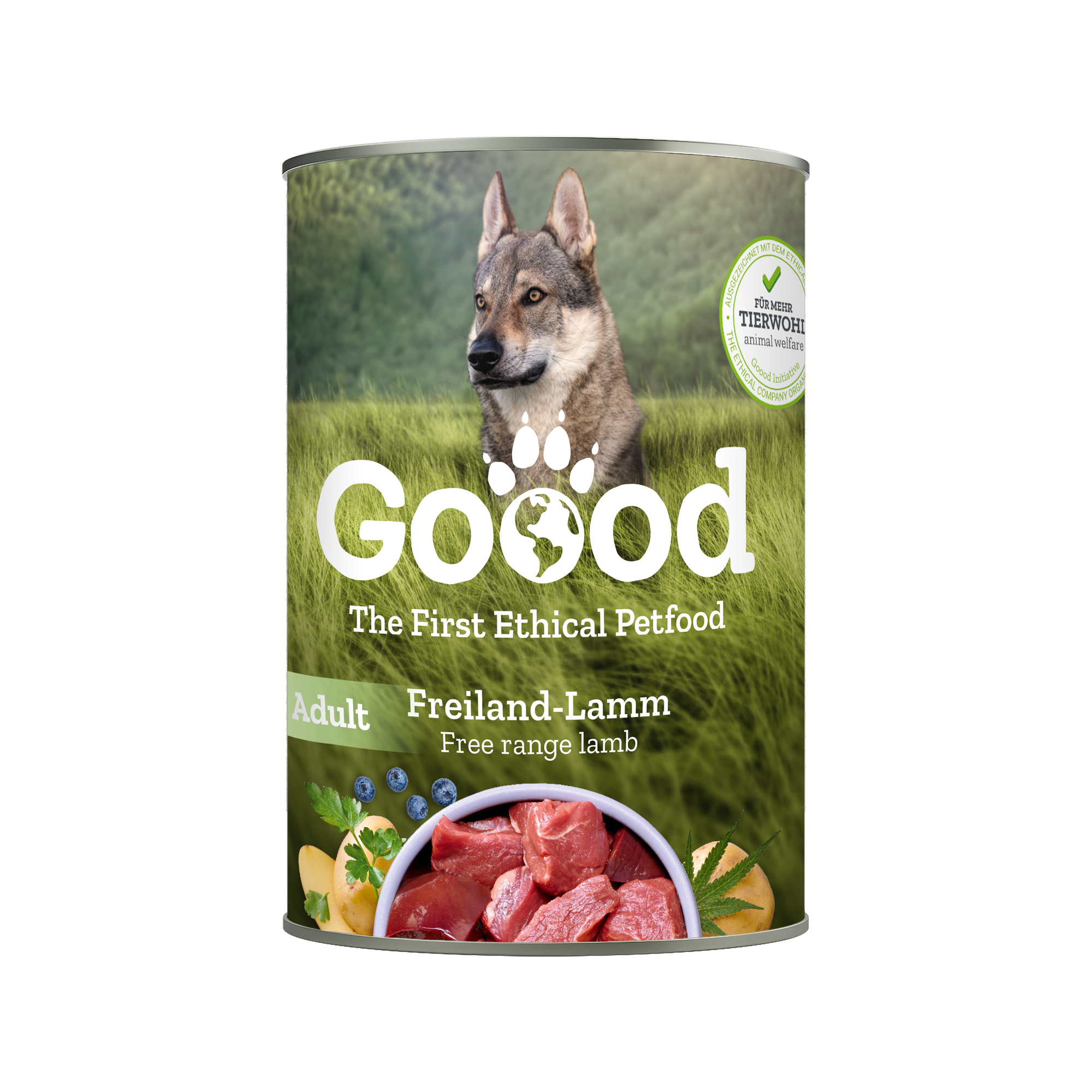 Goood Adult Dog Food - Tin - Free Range Lamb - 6 x 400 g