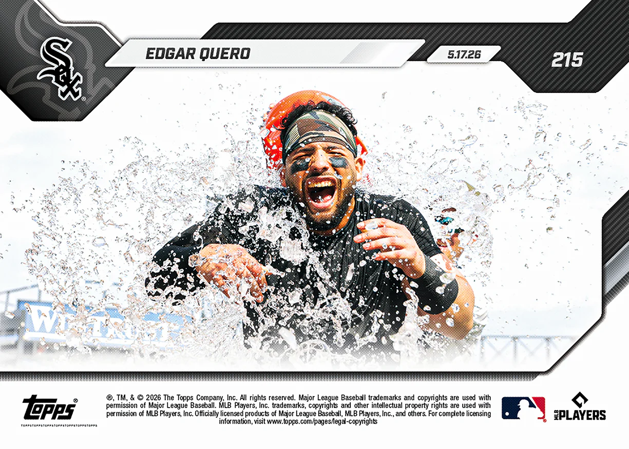Edgar Quero - 2026 MLB Topps NOW® - Card 215 - PR: 556