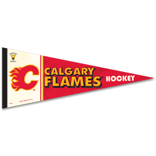 Calgary Flames Vintage Premium NHL Pennant