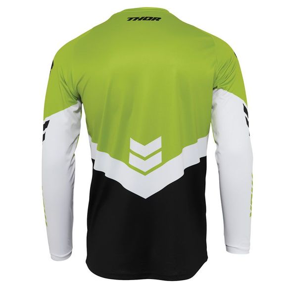 Thor SECTOR CHEV BLACK GREEN cross 'S motocross jersey - BlackRef: TO2726