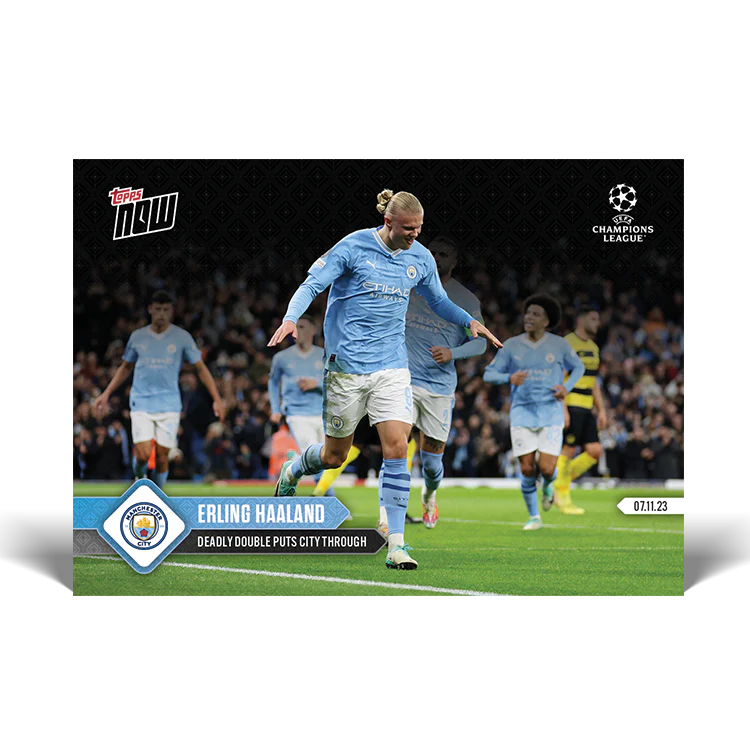 Topps UK - Erling Haaland - Deadly double puts City through - UCL TOPPS NOW® Card #59