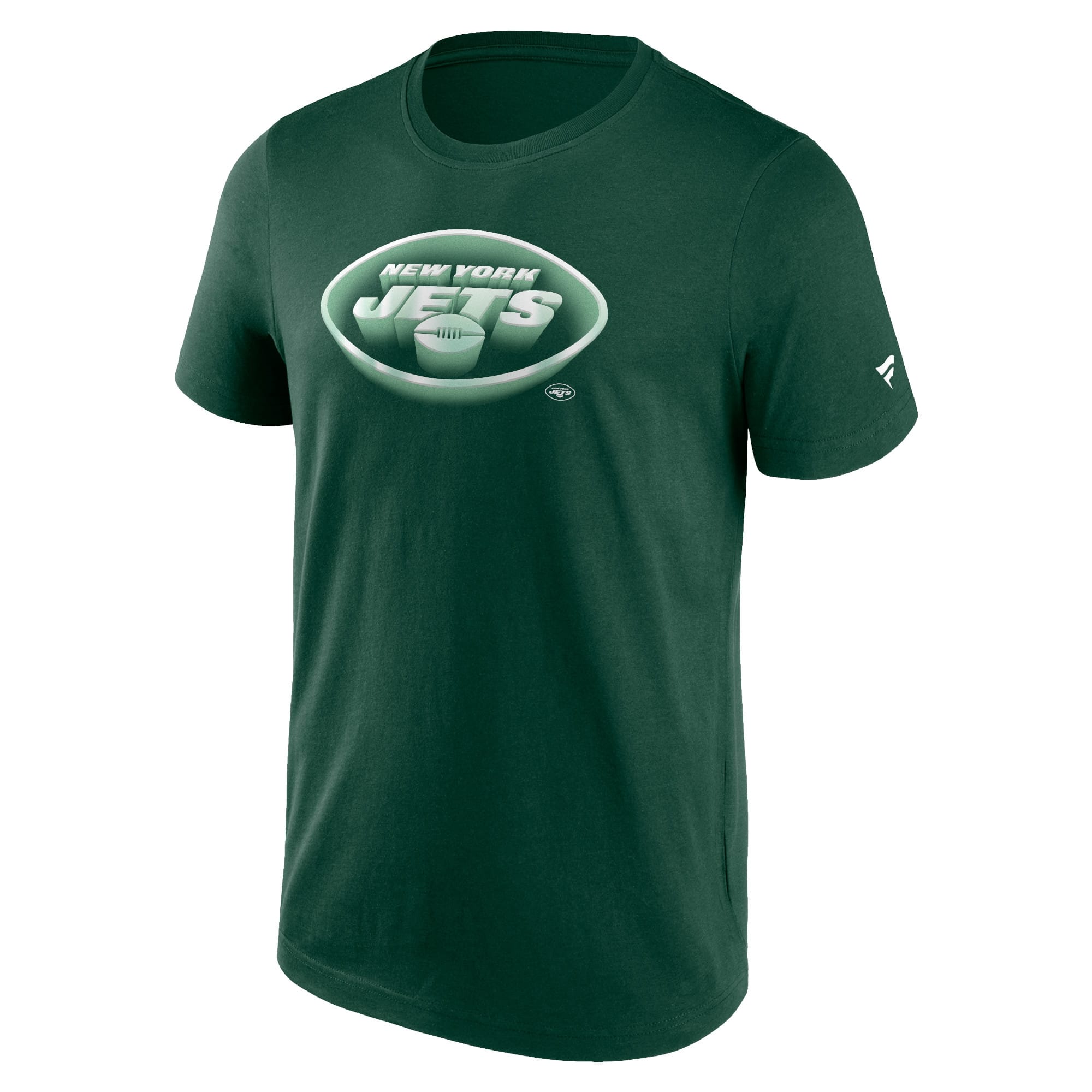 New York Jets Chrome Logo NFL T-Shirt Green