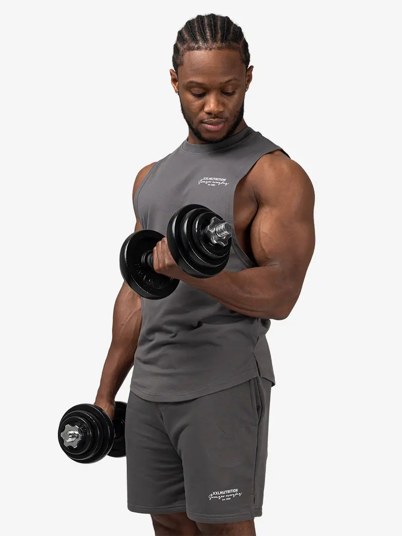 Essential Sleeveless T-Shirt - Dark Grey